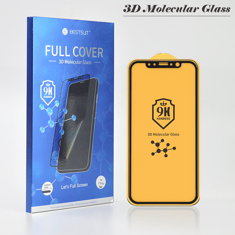 9H 3d Molecular curved flexible glass screen protector wholesale