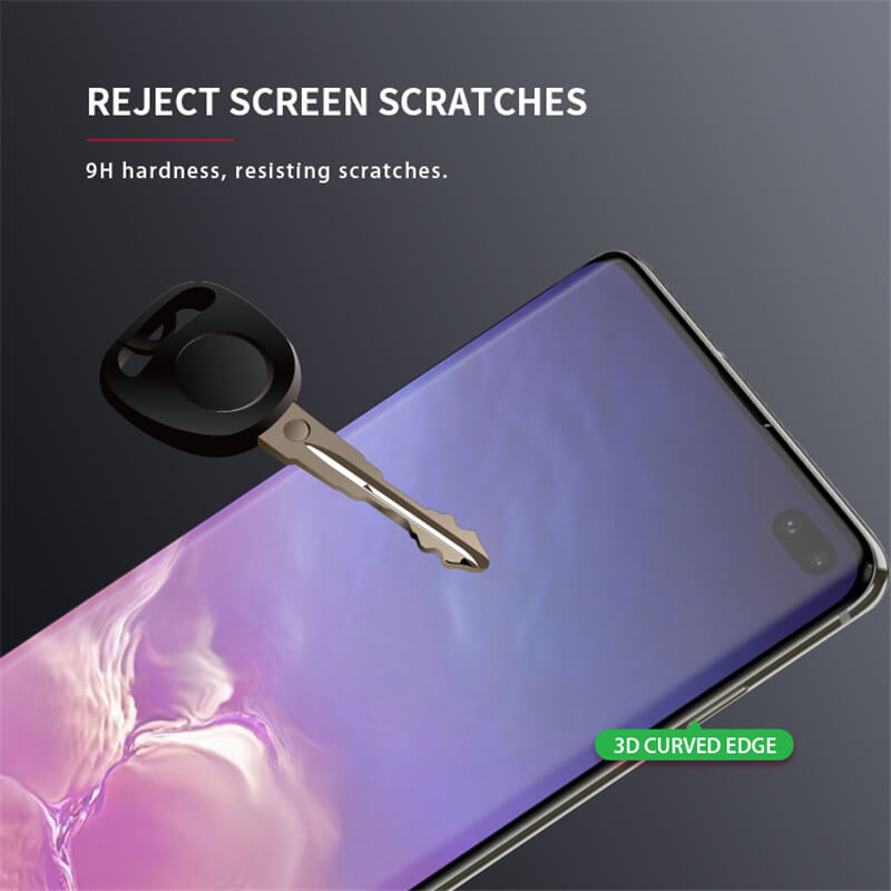 samsung s10 plus 3d curved tempered glass screen protector