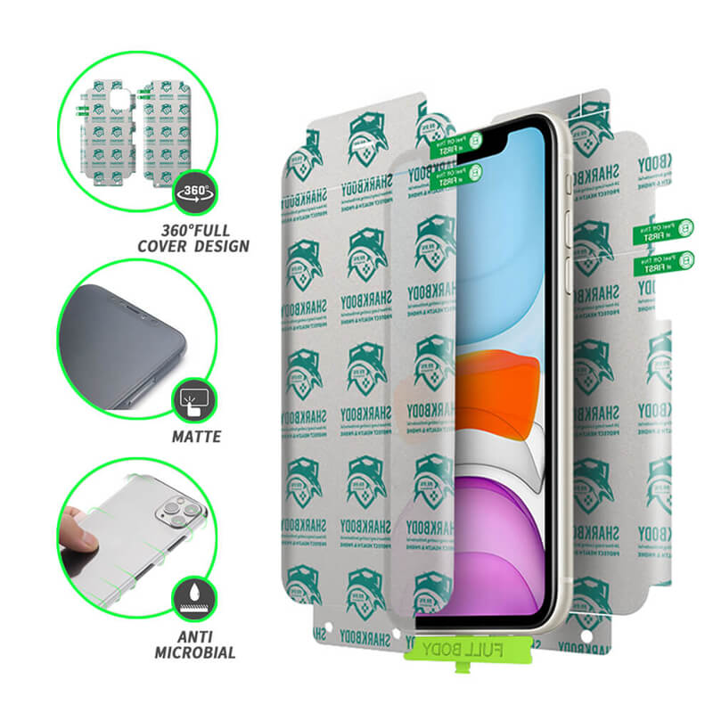 Antimicrobial mobile phone screen protector